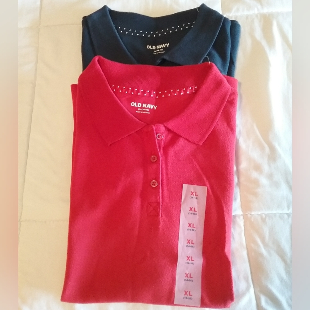 Old Navy Uniform Polo Shirt 2 pack